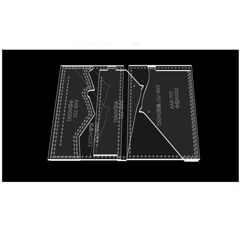 1 Set Durable Acrylic Template - Leatherwork Patterns avaliação e preço
