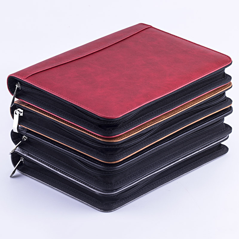 A5 Padfolio File Folder Docume - Leather Work Folder avaliação e preço
