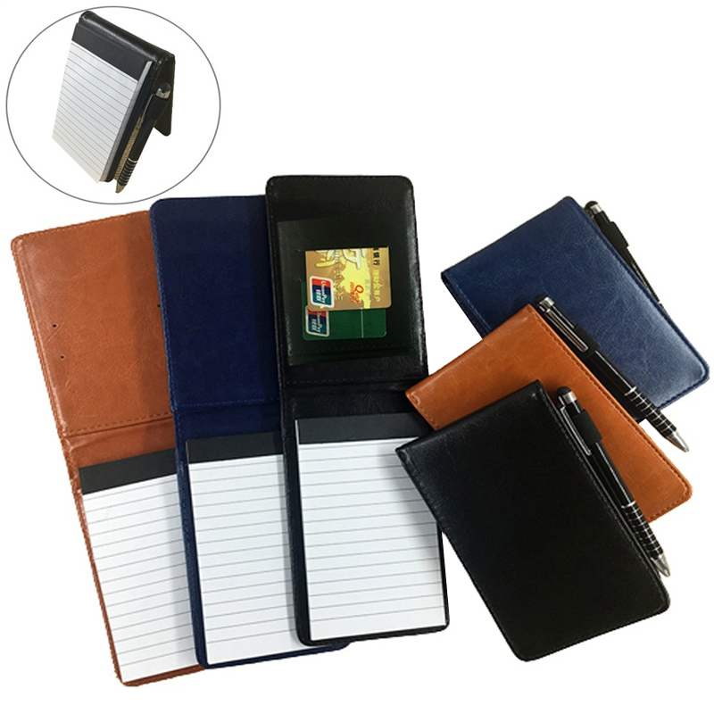 Leather Mini Pocket Notebook M - Leather Work Notepad avaliação e preço