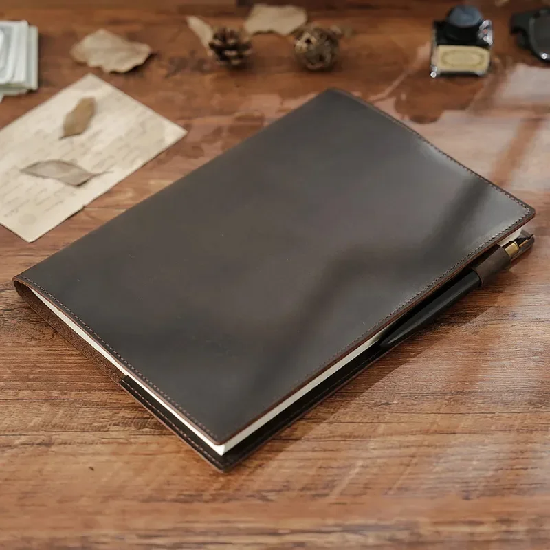 New Vintage Leather B5 Journal - Leather Work Diary Covers avaliação e preço