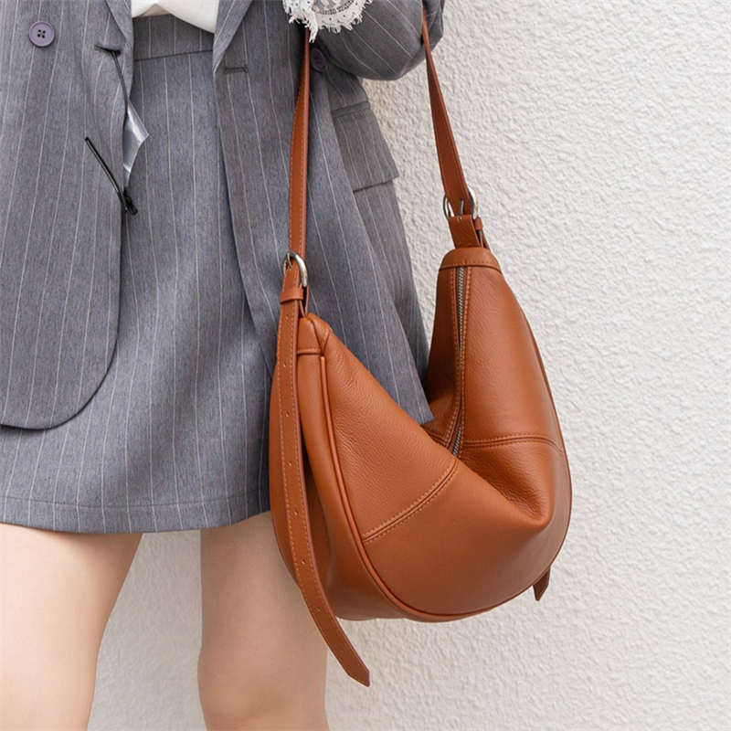 BURMINSA Luxury Genuine Leathe - Leather Work Bag Women avaliação e preço