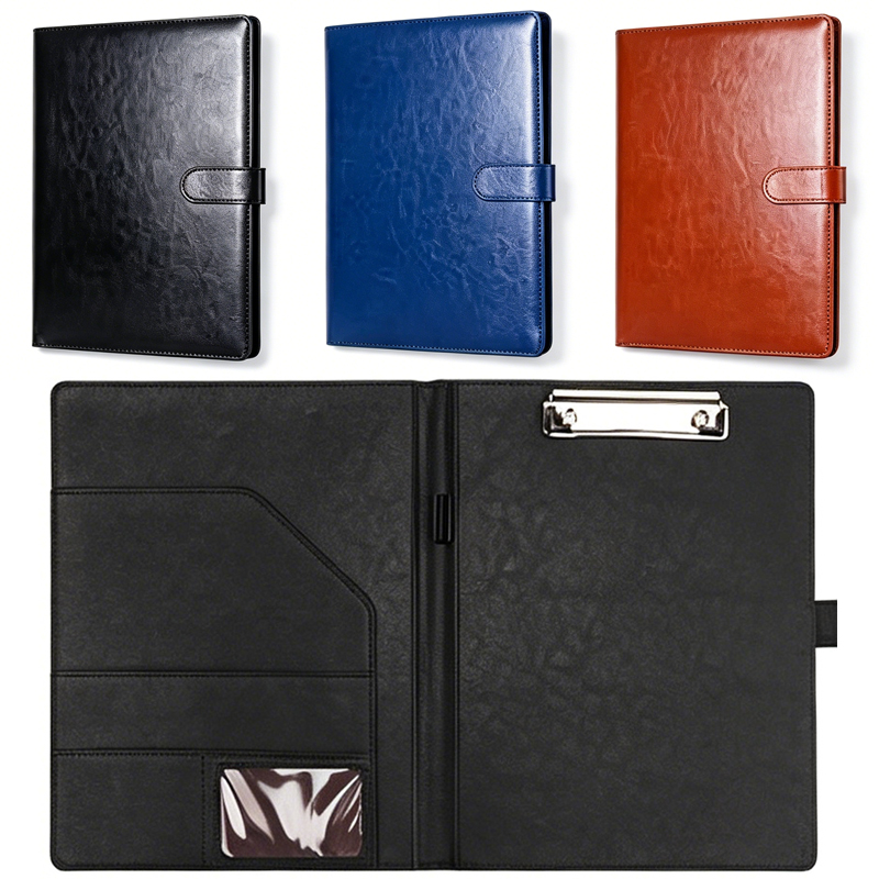 A4 Leather Business Portfolio  - Leather Work Folder avaliação e preço