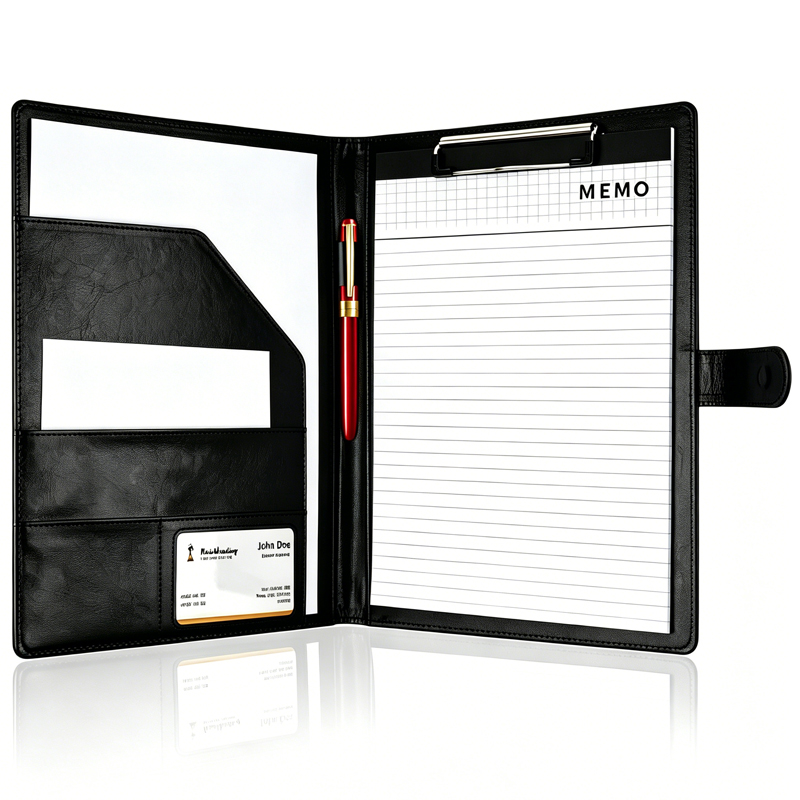 A4 Leather Business Portfolio  - Leather Work Folder avaliação e preço