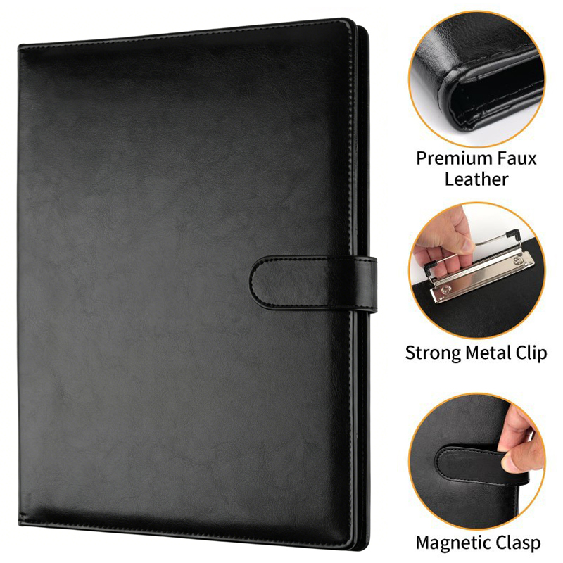 A4 Leather Business Portfolio  - Leather Work Folder avaliação e preço
