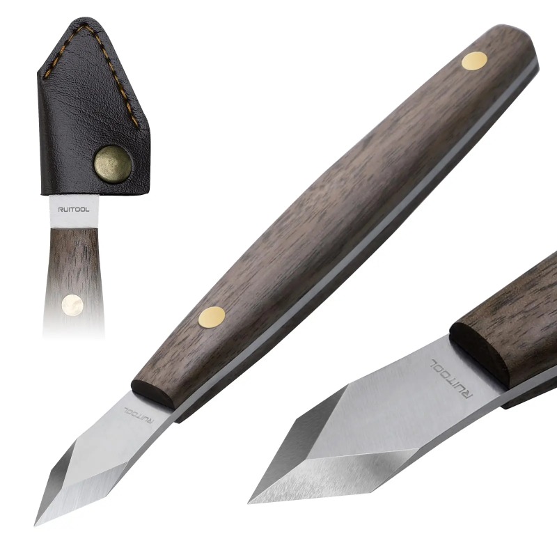 Handmade carving knife, thin e - Leatherwork Knife Sheath avaliação e preço
