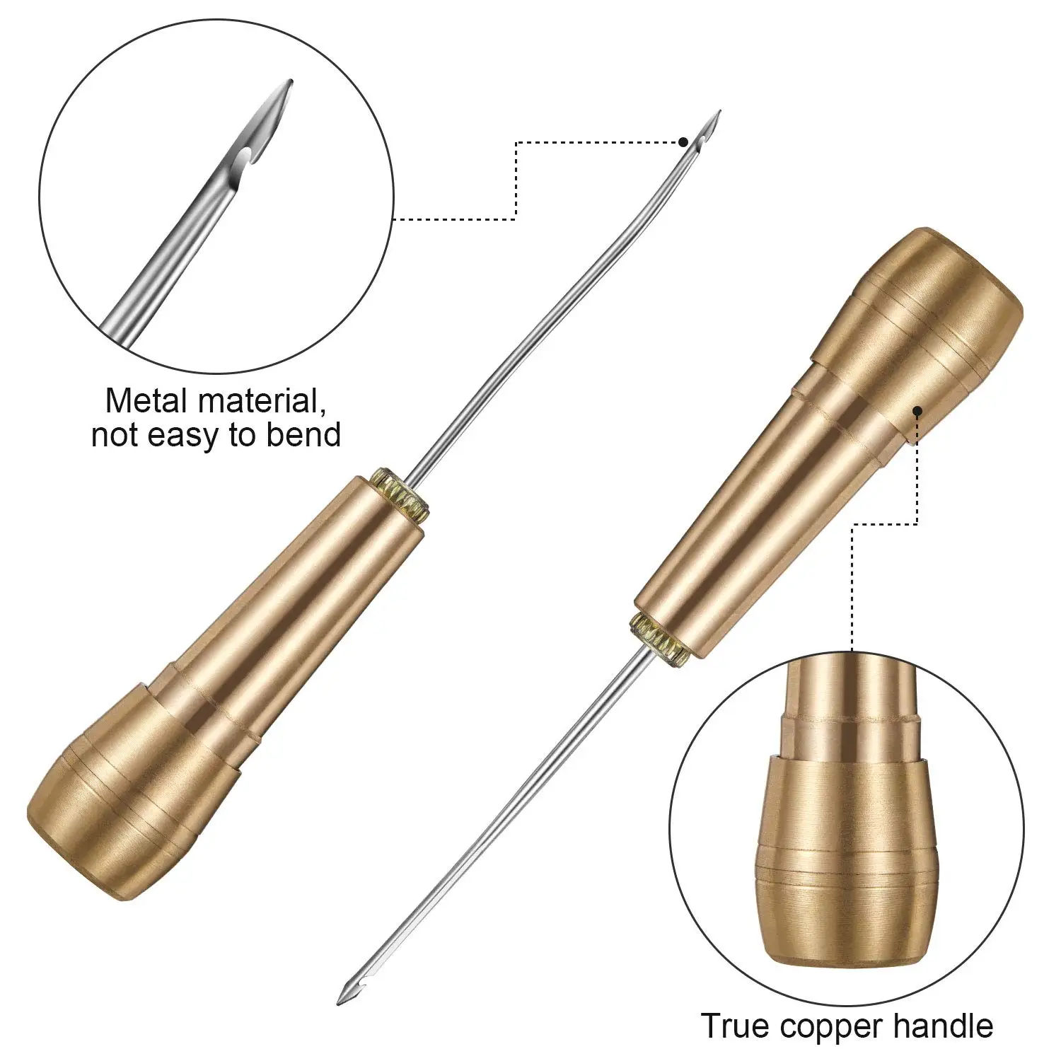 Leather Stitching Kit w/Copper - Leatherwork Tool Kit avaliação e preço