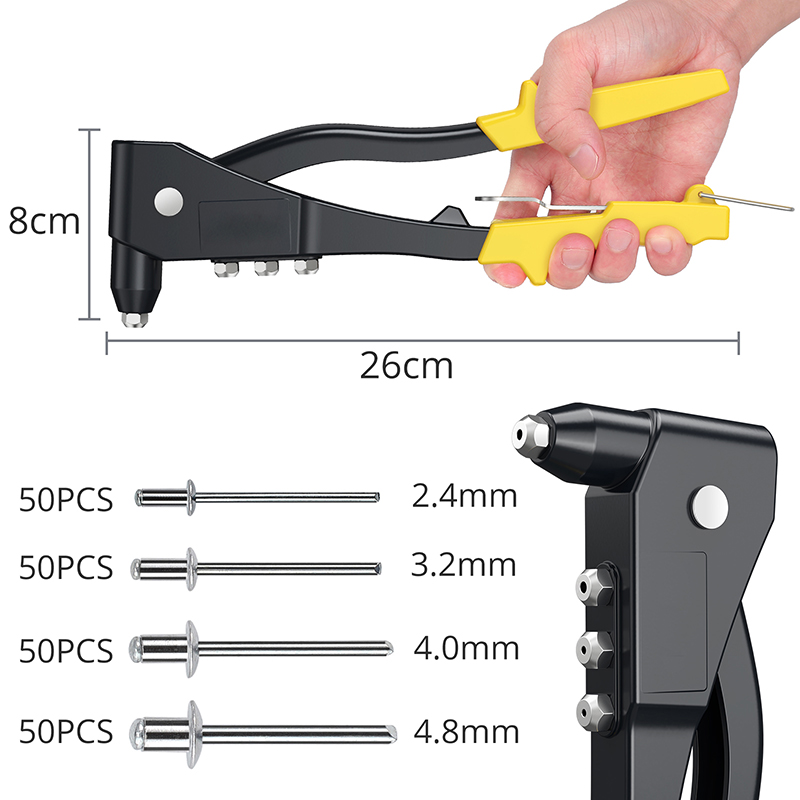 380/200/120/60pcs Heavy Duty R - Rivet Setter Tool avaliação e preço