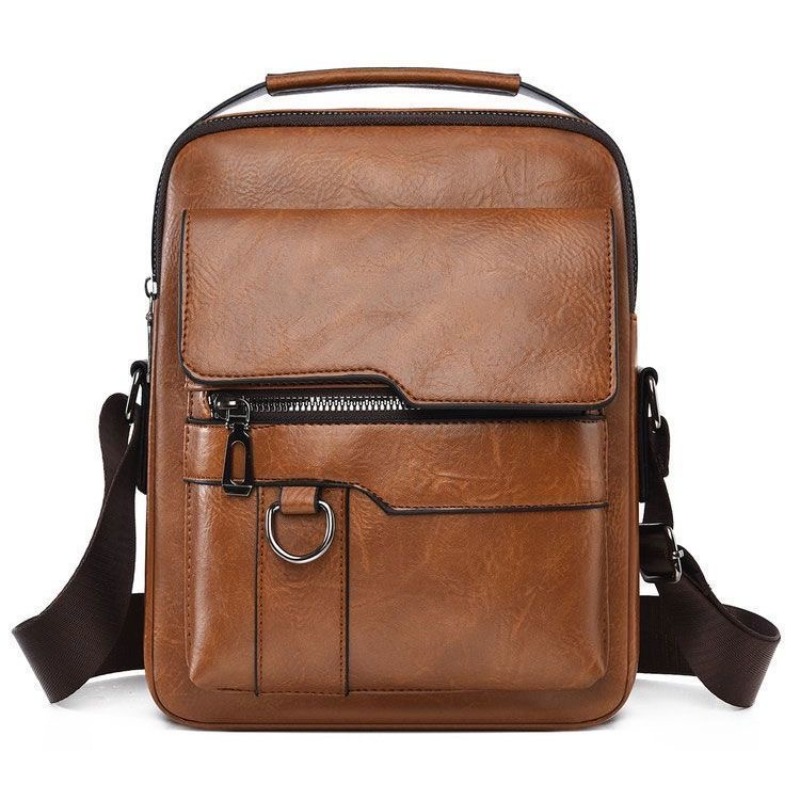 Bullcaptain Casual Men's Shoul - Leather Work Bag Women avaliação e preço