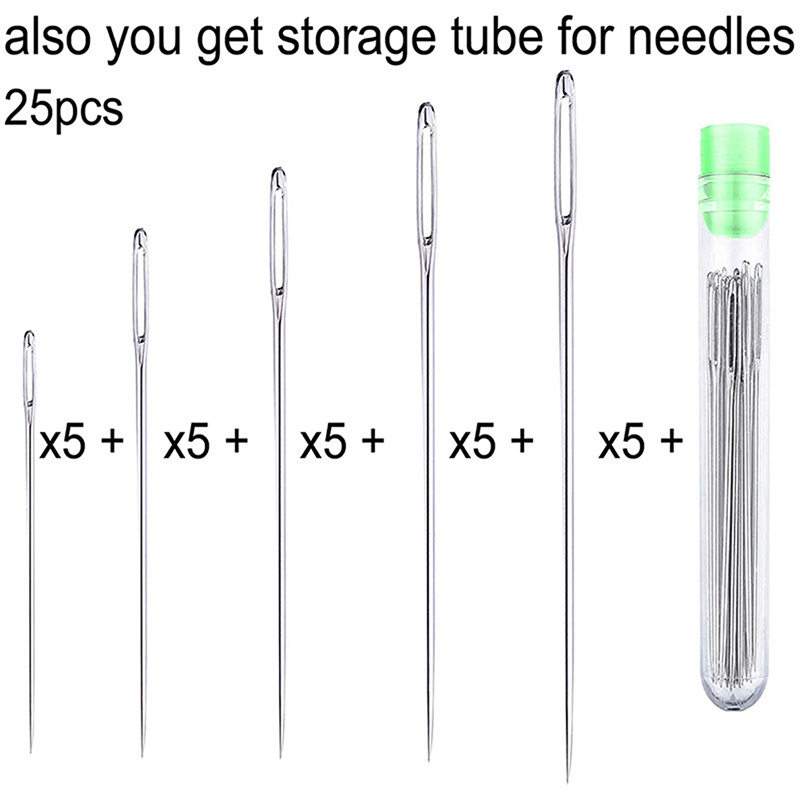 25 Pcs Large Eye Stitching Nee - Leatherwork Tool Kit avaliação e preço