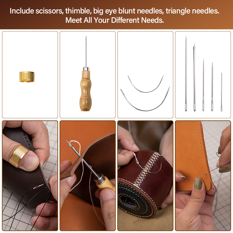 WUTA Leather Repair Kit Shoe S - Leatherwork Tool Kit avaliação e preço