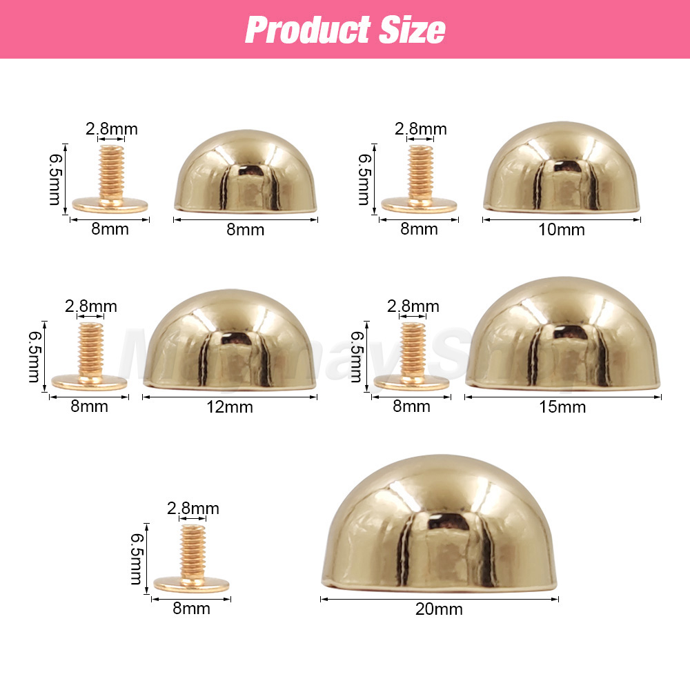 10sets 8/10/12/15/20mm Metal D - Rivet Setter Tool avaliação e preço