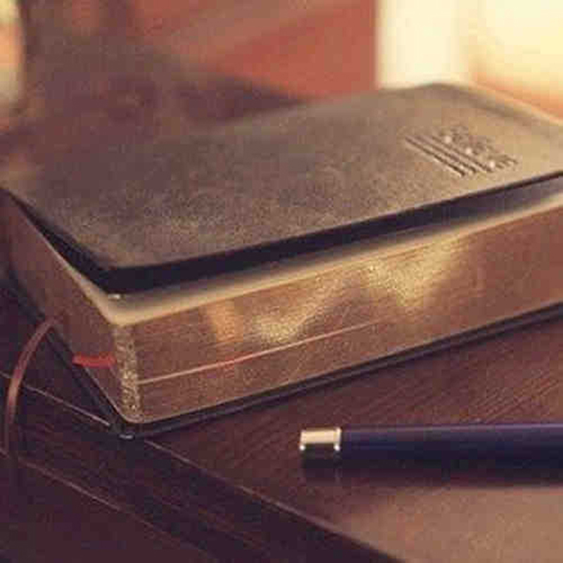 Vintage Thick Leather Bible No - Leather Work Notepad avaliação e preço