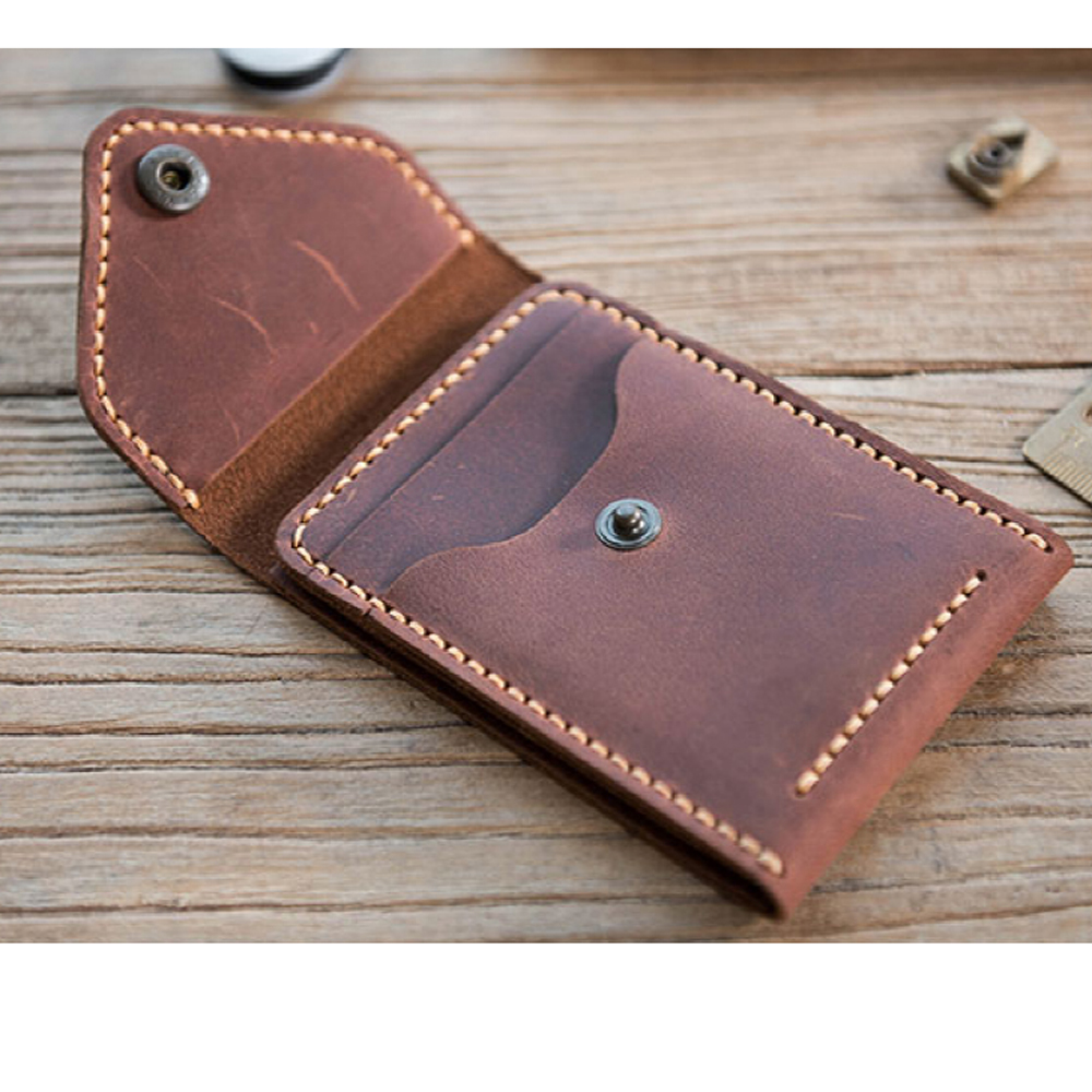 DIY leather craft folded cardh - Leatherwork Patterns avaliação e preço