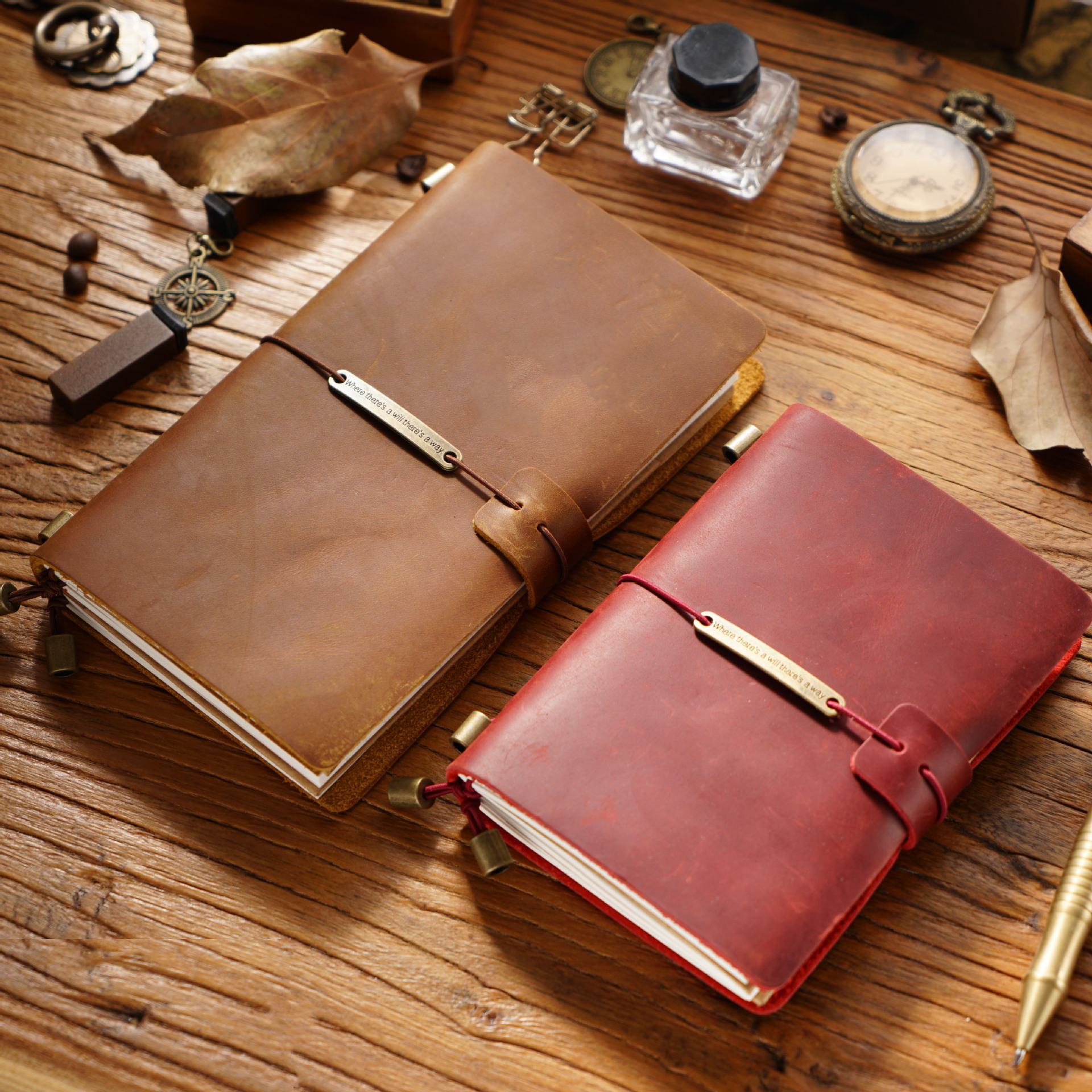 100% TN04 Genuine Leather Trav - Leather Work Notepad avaliação e preço