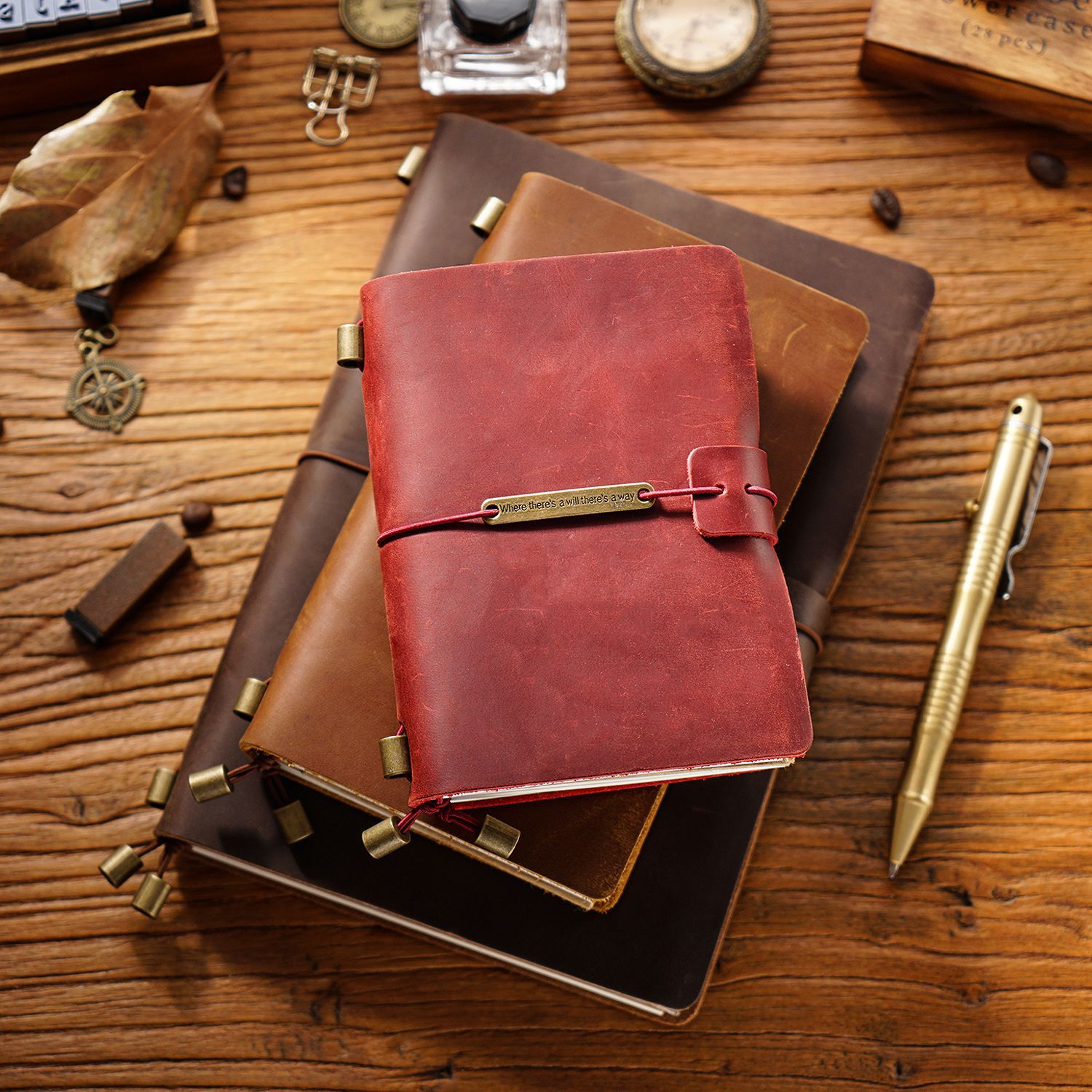 100% TN04 Genuine Leather Trav - Leather Work Notepad avaliação e preço