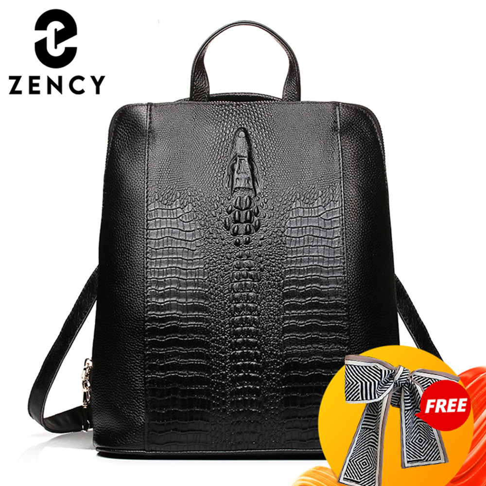 Zency Women's Crocodile Leathe - Leather Work Bag Women avaliação e preço