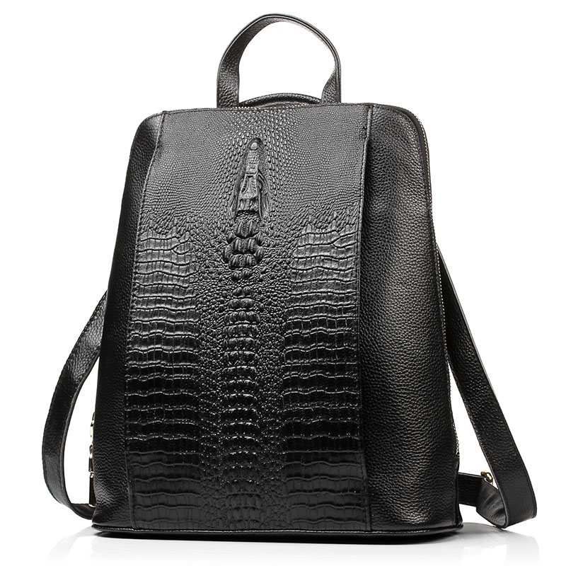 Zency Women's Crocodile Leathe - Leather Work Bag Women avaliação e preço
