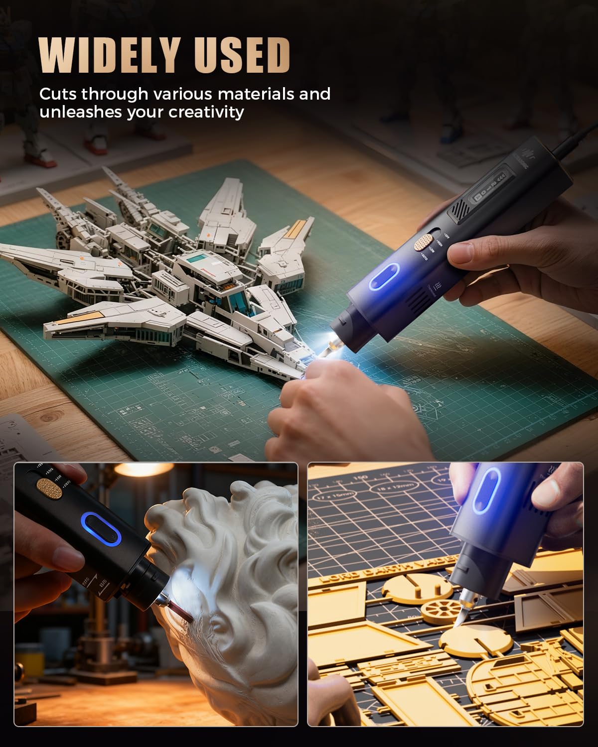 JAKEMY Ultrasonic Cutter Knife - Leatherwork Knife avaliação e preço